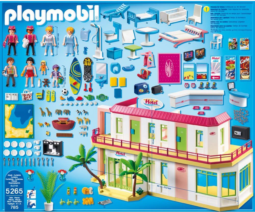 tong Onnauwkeurig Seizoen Playmobil Hotel - Compleet familiehotel