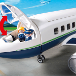 Playmobil vliegtuig - openen cockpit